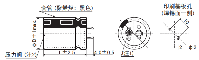 [NCC電容]基板自立型鋁電解電容器 GXA系列